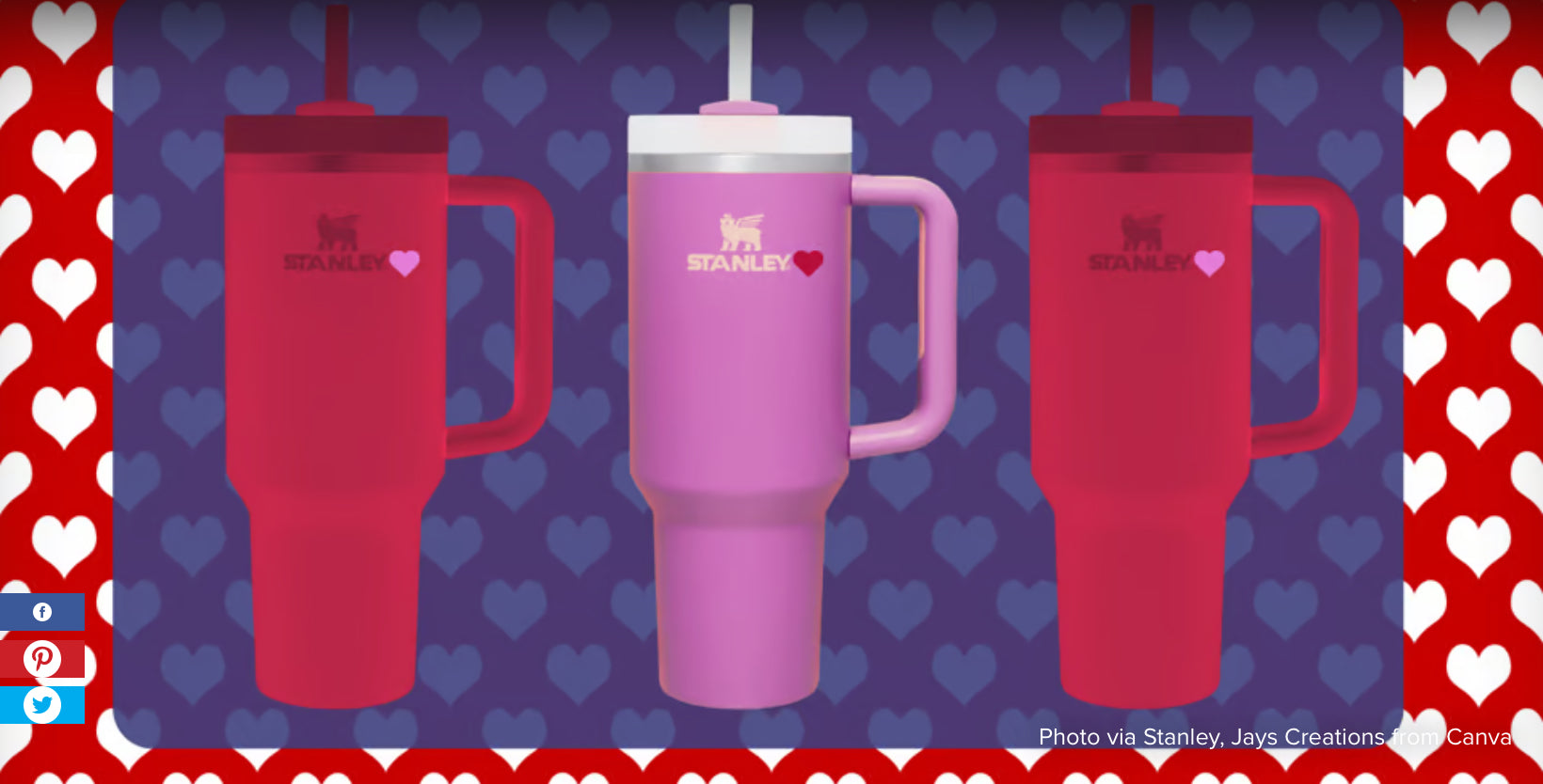 Stanley Flowstate Quencher 40oz (Target Valentine's Day Exclusive) Tumbler